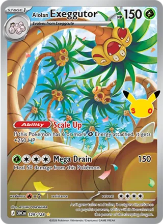 Alolan Exeggutor #129 · 30th Celebration Pokémon card