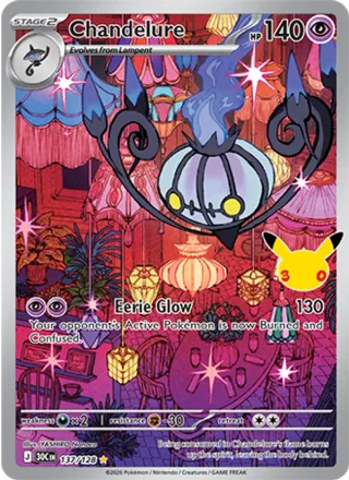 Chandelure #137 · 30th Celebration Pokémon card