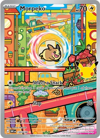 Morpeko #135 · 30th Celebration Pokémon card
