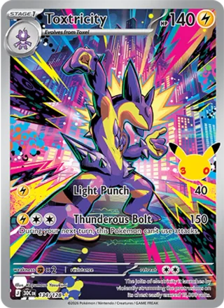 Toxtricity #134 · 30th Celebration Pokémon card