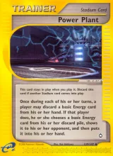 Power Plant · Aquapolis Pokémon card