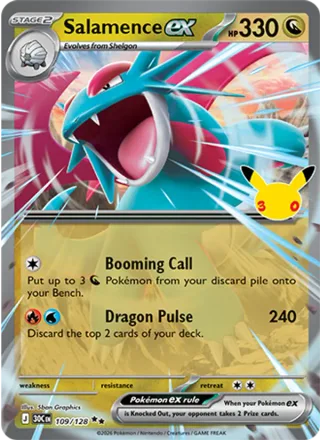 Salamence ex #109 · 30th Celebration Pokémon card