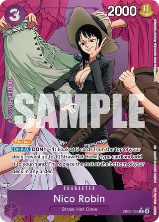 Nico Robin (Alternate Art) #EB02-036-alternate-art · Extra Booster: Anime 25th Collection One Piece card