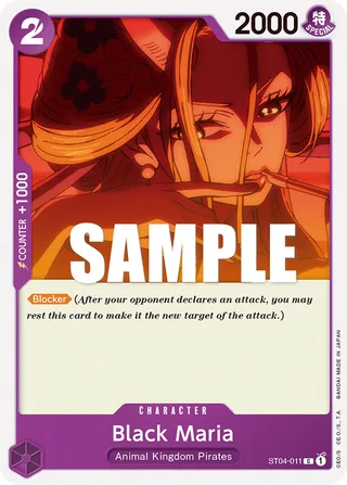 Black Maria #ST04-011 · ST-04: Starter Deck 4 Animal Kingdom Pirates One Piece card