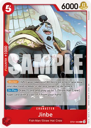 Jinbe #ST31-002 · ST-31: Starter Deck 31 RED Monkey.D.Luffy One Piece card