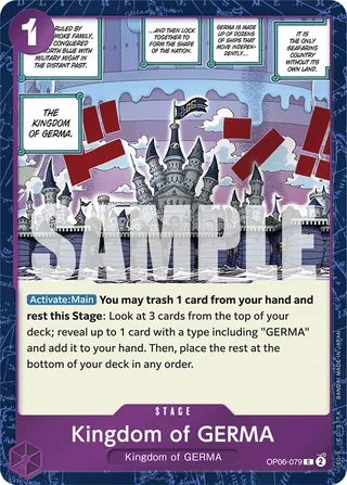 Kingdom of GERMA (Textured Foil) #OP06-079-textured-foil · Premium Booster -The Best- One Piece card