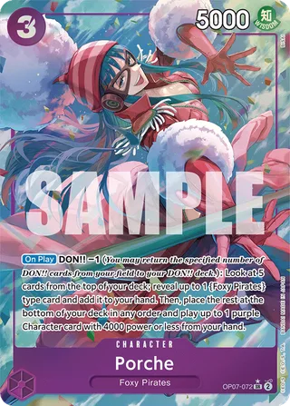 Porche (Parallel) #OP07-072-parallel · 500 Years in the Future One Piece card