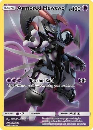 Armored Mewtwo #SM228 · SM Black Star Promos Pokémon card