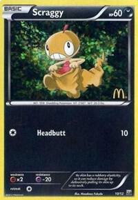 Scraggy #10 · McDonald's Collection 2012 Pokémon card