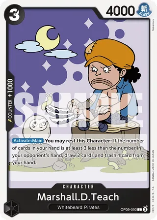 Marshall.D.Teach #OP09-092 · Emperors in the New World One Piece card