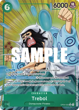 Trebol (Alternate Art) #OP04-030-alternate-art · Kingdoms of Intrigue One Piece card