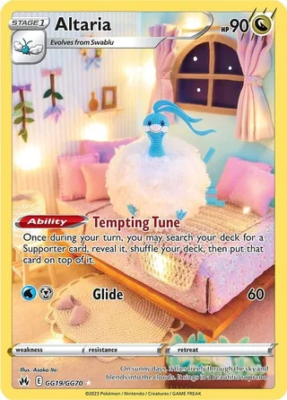 Altaria #GG19 · Crown Zenith Galarian Gallery Pokémon card