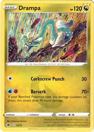 Drampa #14 · McDonald's Collection 2022 Pokémon card