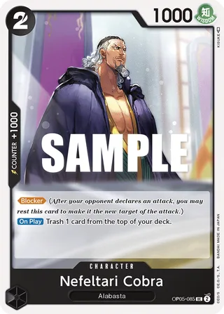 Nefeltari Cobra #OP05-085 · Awakening of the New Era: 1st Anniversary Tournament Cards One Piece card