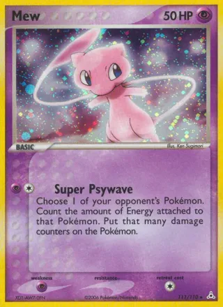 Mew #111 · Holon Phantoms Pokémon card