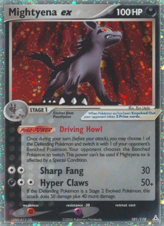 Mightyena ex #101 · Holon Phantoms Pokémon card