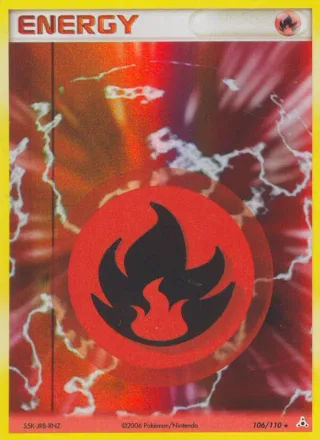 Fire Energy #106 · Holon Phantoms Pokémon card
