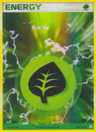 Grass Energy #105 · Holon Phantoms Pokémon card