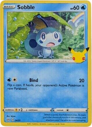 Sobble #24 · McDonald's Collection 2021 Pokémon card