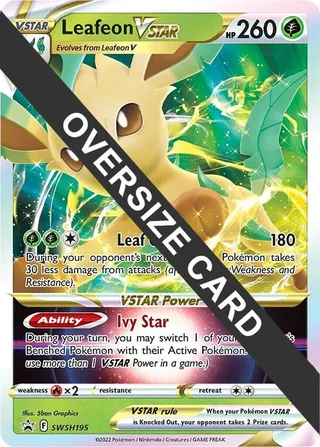 Leafeon VSTAR - SWSH195 #SWSH195 · Jumbo cards Pokémon card