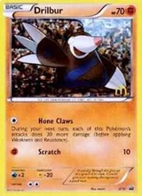 Drilbur · McDonald's Collection 2012 Pokémon card