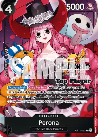 Perona (CS 25-26 Top Player Pack) #OP10-092-cs-25-26-top-player-pack · One Piece Promotion Cards One Piece card