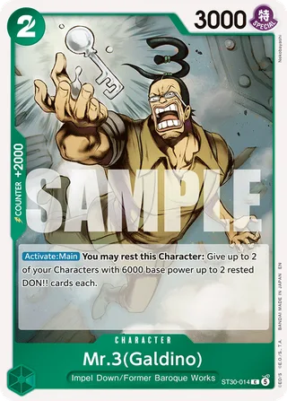 Mr.3(Galdino) #ST30-014 · ST-30: Starter Deck 30 EX Luffy & Ace One Piece card