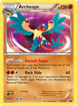 Archeops #110 · Dark Explorers Pokémon card