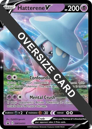 Hatterene V - SWSH055 #SWSH055 · Jumbo cards Pokémon card