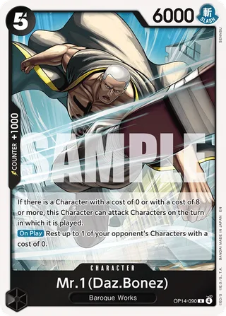 Mr.1(Daz.Bonez) #OP14-090 · The Azure Sea's Seven One Piece card