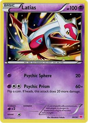 Latias #30 · XY trainer Kit (Latias) Pokémon card