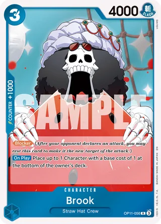 Brook #OP11-056 · A Fist of Divine Speed One Piece card