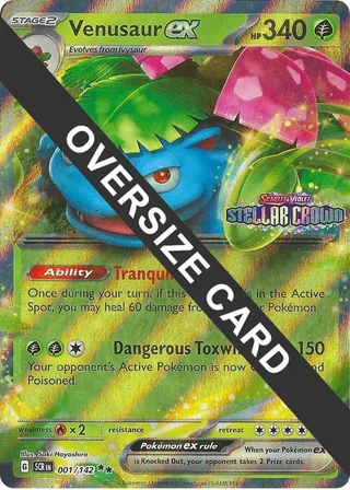 Venusaur ex #001 · Jumbo cards Pokémon card
