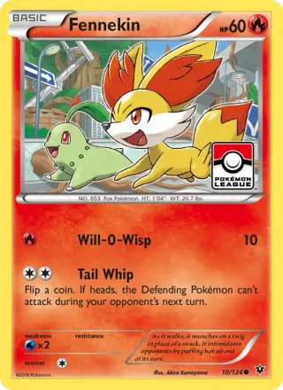 Fennekin #10 · Fates Collide Pokémon card