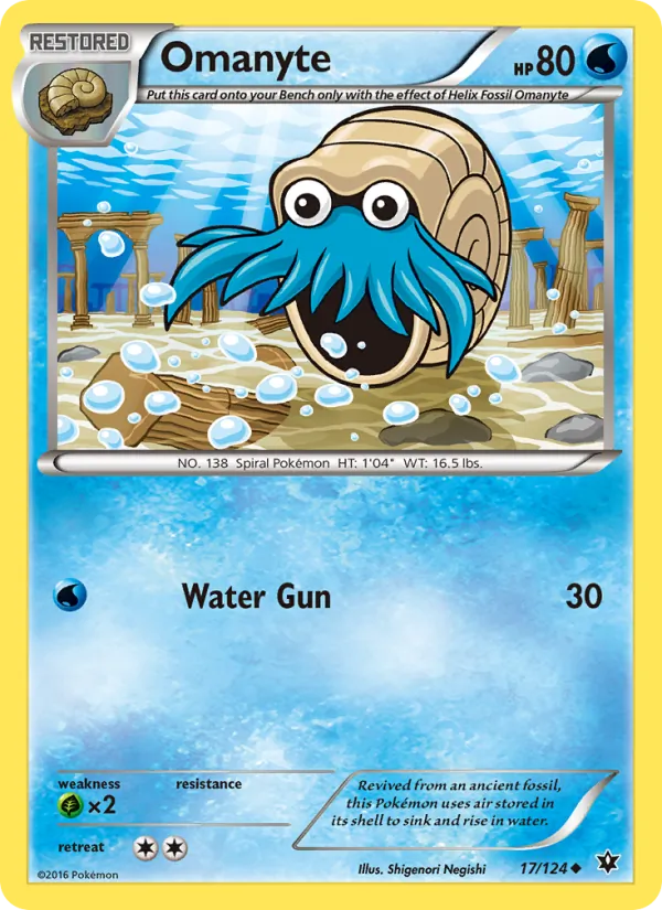 Omanyte full card art