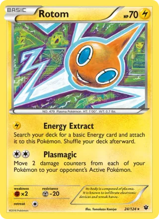 Rotom #24 · Fates Collide Pokémon card