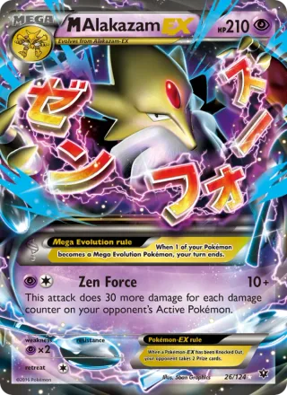 M Alakazam EX #26 · Fates Collide Pokémon card