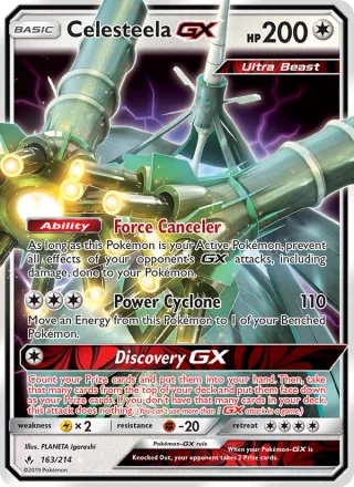 Celesteela GX #163 · Unbroken Bonds Pokémon card