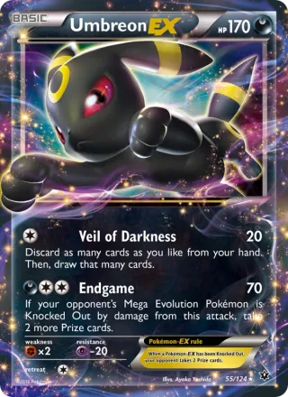 Umbreon EX #55 · Fates Collide Pokémon card