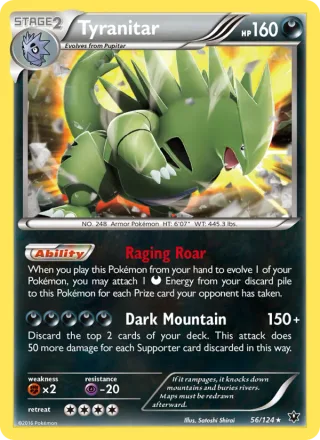 Tyranitar #56 · Fates Collide Pokémon card