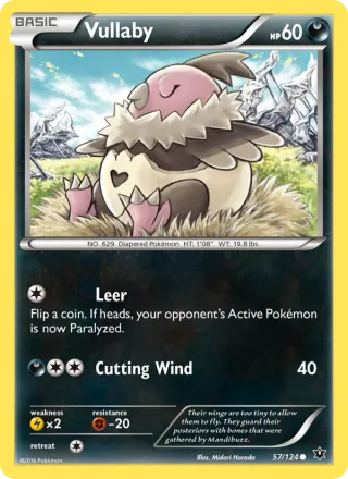 Vullaby #57 · Fates Collide Pokémon card