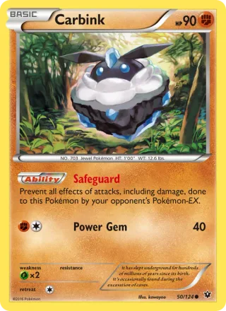 Carbink #50 · Fates Collide Pokémon card