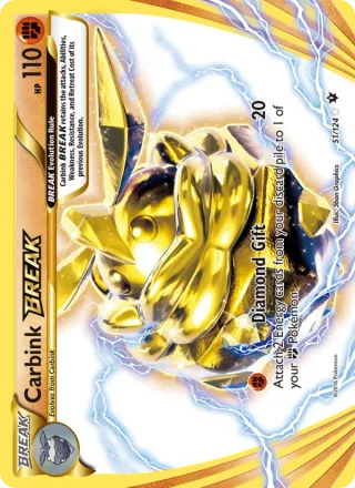 Carbink BREAK #51 · Fates Collide Pokémon card