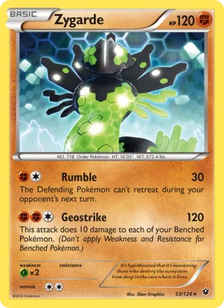 Zygarde #53 · Fates Collide Pokémon card