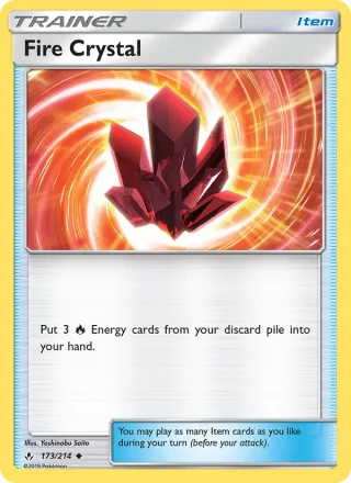 Fire Crystal #173 · Unbroken Bonds Pokémon card