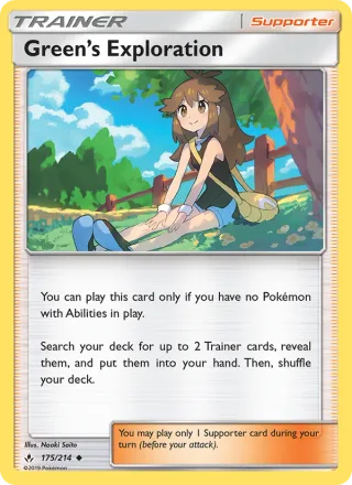Green’s Exploration #175 · Unbroken Bonds Pokémon card