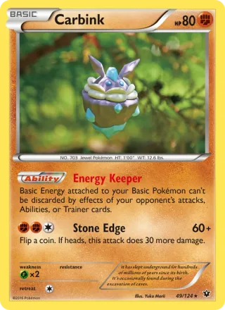 Carbink #49 · Fates Collide Pokémon card