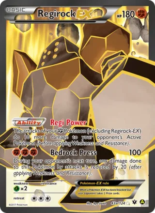 Regirock EX #43 · Fates Collide Pokémon card