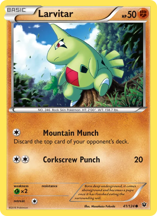 Larvitar full card art