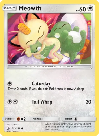 Meowth #147 · Unbroken Bonds Pokémon card
